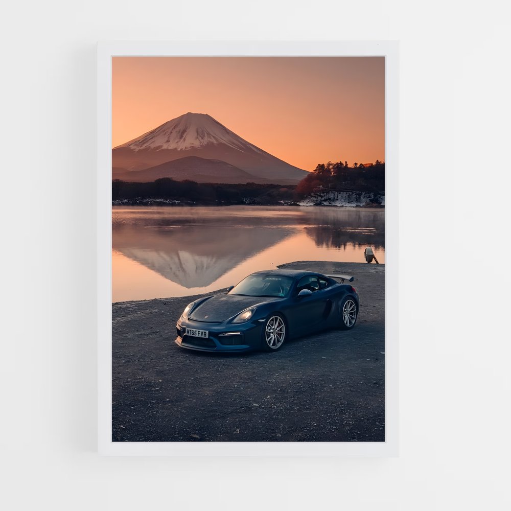 Poster L'Éclat du Cayman – affiche Porsche (vue 3)